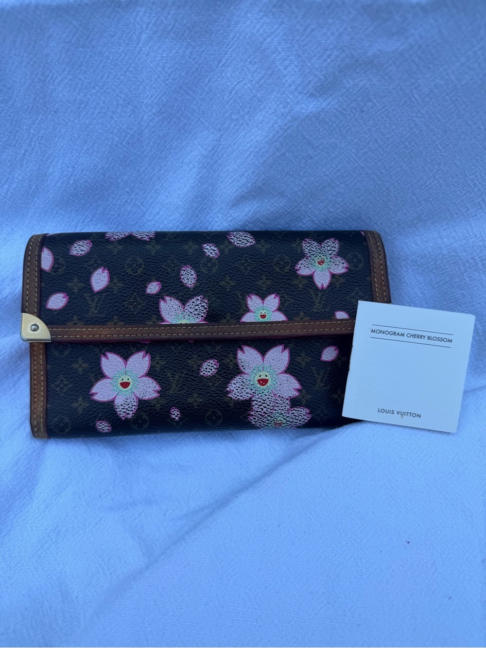 Louis Vuitton x Takashi Murakami Cherry Blossom International Trifold Wallet